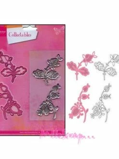 Die Cut Et Tampon Feuilles Marianne Design - 4 Pièces