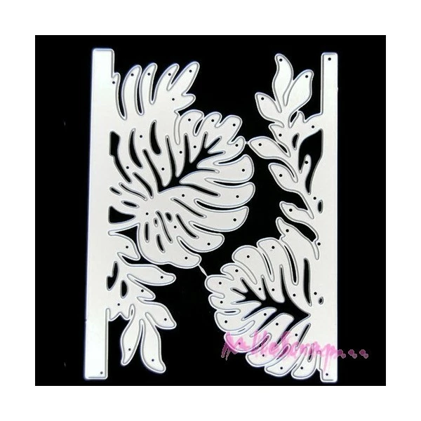 MlleScrap Die Cut, Matrices De Découpe Fleurs Tropicales - 2 Pièces 1 MlleScrap Die Cut, Matrices De Découpe Fleurs Tropicales - 2 Pièces
