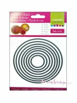 Die Cut Ronds Vaessen Creative - 8 Pièces