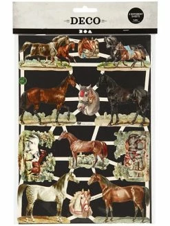 Creativ Company Die Cut Vintage - Chevaux - 2 Feuilles -V-Zug shop die cut vintage chevaux 2 feuilles p 2