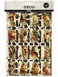 Creativ Company Die Cut Vintage - Oiseaux - 2 Feuilles -V-Zug shop die cut vintage oiseaux 2 feuilles p 2