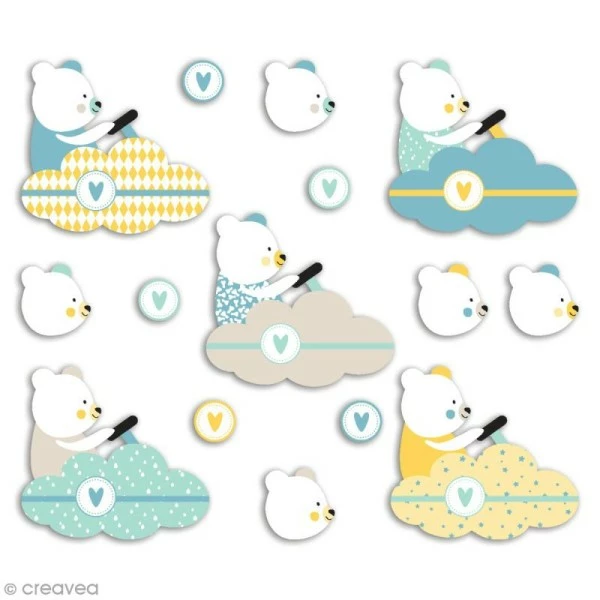 Draeger By Toga Die Cuts à Assembler - Léonard Et Joséphine - Nounours Léonard - 20 Formes En Papier 2 Draeger By Toga Die Cuts à Assembler - Léonard Et Joséphine - Nounours Léonard - 20 Formes En Papier – Image 2