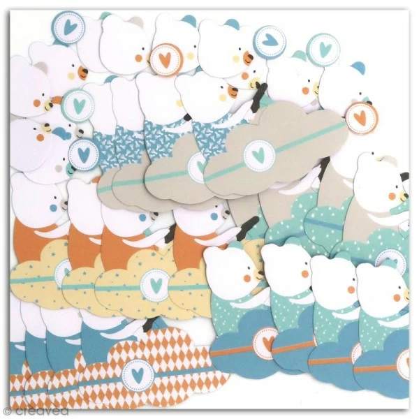 Draeger By Toga Die Cuts à Assembler - Léonard Et Joséphine - Nounours Léonard - 20 Formes En Papier 3 Draeger By Toga Die Cuts à Assembler - Léonard Et Joséphine - Nounours Léonard - 20 Formes En Papier – Image 3