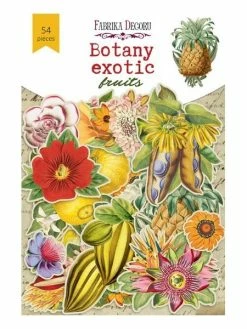 FABRIKA DECORU Die Cuts Formes Décoratives Scrapbooking Fabrika Décoru 54 Pièces BOTANY EXOTIC FRUITS