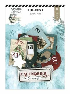 Florilèges Design Die Cuts Imprimés Oh Winter CALENDRIER DE L'AVENT