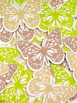 Draeger By Toga Die Cuts Papillons Taupes, Verts Et Beiges - 48 X 36 Mm - 24 Pcs -V-Zug shop die cuts papillons taupes verts et beiges 48 x 36 mm 24 pcs p 2