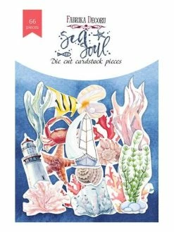 FABRIKA DECORU Die Cuts Scrapbooking Fabrika Décoru 66 Pièces SEA SOUL