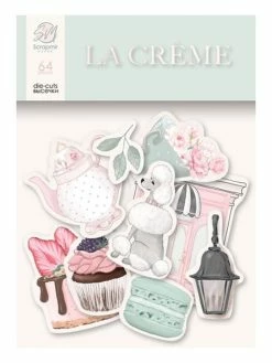 Die Cuts Scrapbooking SCRAPMIR 64 Pièces LA CREME