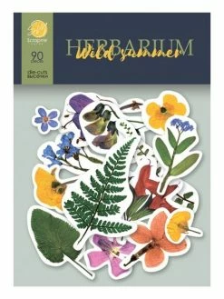 Die Cuts Scrapbooking SCRAPMIR 90 Pièces HERBARIUM WILD SUMMER