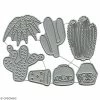 Die Florilèges Design - Quelques Cactus - 7 Pcs