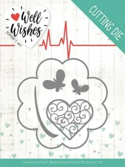 Find It™ Die - Jeaninnes Art - JAD10091 - Well Wishes - Papillon Et Coeur
