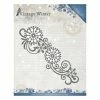 Die Matrice De Découpe Embossage Amy Design Vintage Winter SNOWFLAKE SWIRL BORDER 10123