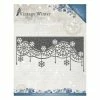 Die Matrice De Découpe Embossage Amy Design Vintage Winter SNOWFLAKE SWIRL EDGE 10125