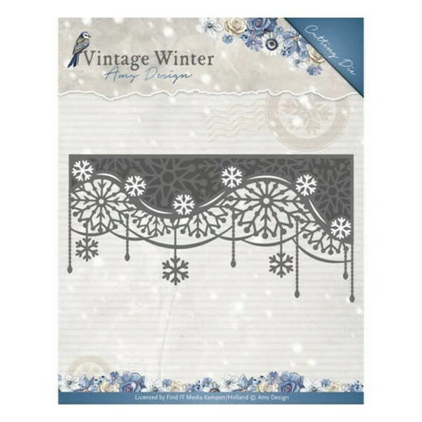 Die Matrice De Découpe Embossage Amy Design Vintage Winter SNOWFLAKE SWIRL EDGE 10125 1 Die Matrice De Découpe Embossage Amy Design Vintage Winter SNOWFLAKE SWIRL EDGE 10125