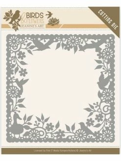 Die Matrice De Découpe Embossage Jeanine S Art Birds & Flowers BIRDS FRAME 10057