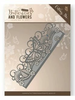Die Matrice De Découpe Embossage Jeanine S Art Butterflies And Flowers BORDER 10021
