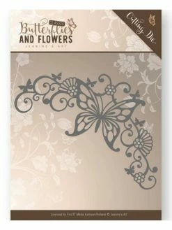 Die Matrice De Découpe Embossage Jeanine S Art Butterflies And Flowers FRAME 10023