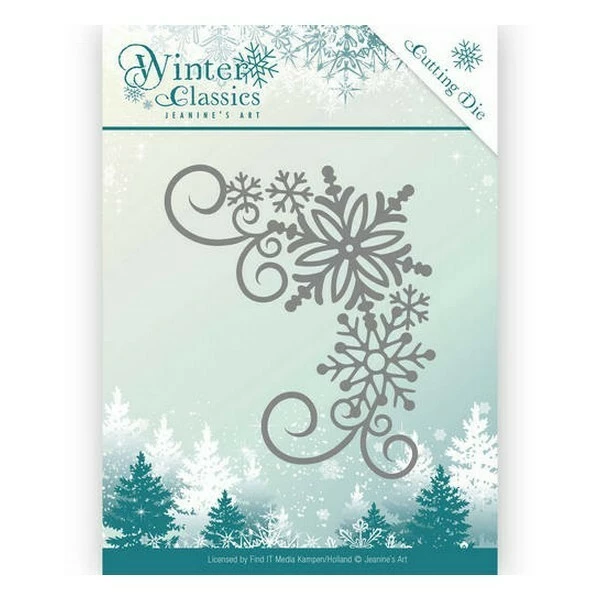 Die Matrice De Découpe Embossage Jeanine S Art Winter Classics WINTER CORNER 10026 1 Die Matrice De Découpe Embossage Jeanine S Art Winter Classics WINTER CORNER 10026
