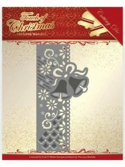 Die Matrice De Découpe Embossage Precious Marieke CHRISTMAS BELLS BORDER 10184