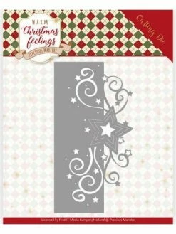 Die Matrice De Découpe Embossage Precious Marieke SWIRL STAR EDGE 10160