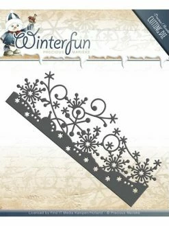 Die Matrice De Découpe Embossage Precious Marieke WINTERFUN BORDER 10077