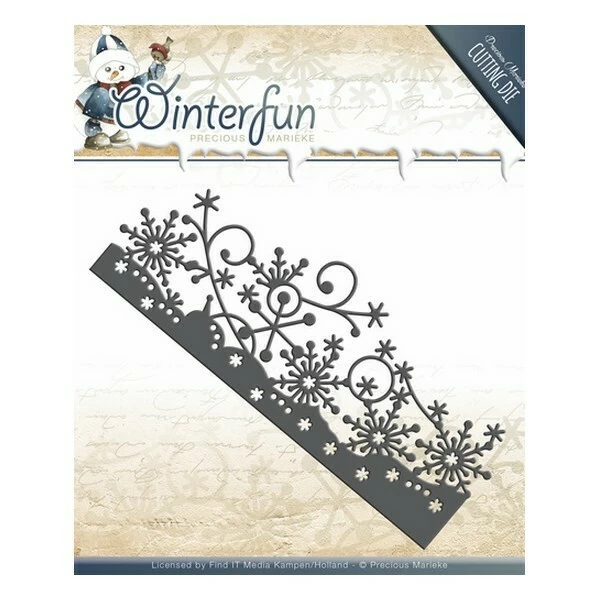 Die Matrice De Découpe Embossage Precious Marieke WINTERFUN BORDER 10077 1 Die Matrice De Découpe Embossage Precious Marieke WINTERFUN BORDER 10077