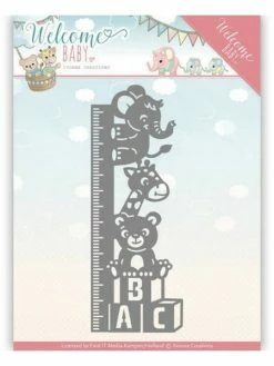 YVONNE CREATIONS Die Matrice De Découpe Embossage Yvonne Créations Welcome Baby GROWTH CHART 10136