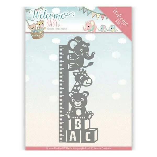 YVONNE CREATIONS Die Matrice De Découpe Embossage Yvonne Créations Welcome Baby GROWTH CHART 10136 1 YVONNE CREATIONS Die Matrice De Découpe Embossage Yvonne Créations Welcome Baby GROWTH CHART 10136