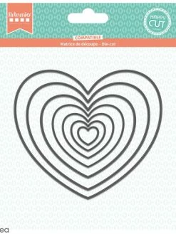 Dies Artemio Coeurs - 1,5 à 10 Cm - 7 Pcs