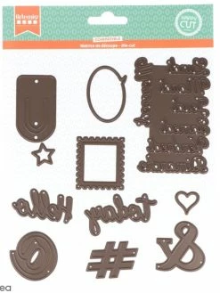 Dies Artemio Planning - 1,9 à 8,8 Cm - 11 Pcs