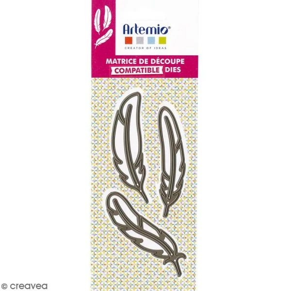 Dies Artemio Plumes - 3 Matrices De Découpe 2 Dies Artemio Plumes - 3 Matrices De Découpe – Image 2