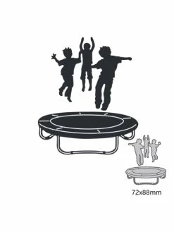 AUTRE Dies Enfants Sur Un Trampoline