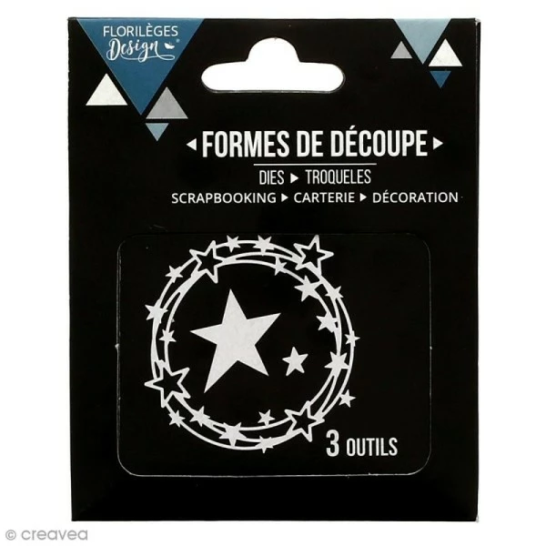 Dies Florilèges Design - Ronde D'étoiles - 3 Pcs 3 Dies Florilèges Design - Ronde D'étoiles - 3 Pcs – Image 3