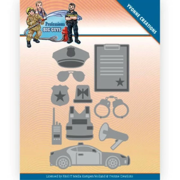 Find It™ Dies - Yvonne Creations - Big Guys Professions - Police - YCD10238 1 Find It™ Dies - Yvonne Creations - Big Guys Professions - Police - YCD10238