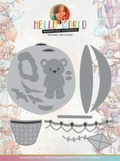 Find It™ Dies - Yvonne Creations - Hello World - YCD10301 - Montgolfière