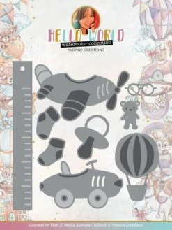 Find It™ Dies - Yvonne Creations - Hello World - YCD10302 - Jouets Pour Bébé