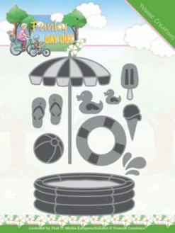 Find It™ Dies - Yvonne Creations - Une Journée Dehors - à La Piscine - YCD10258