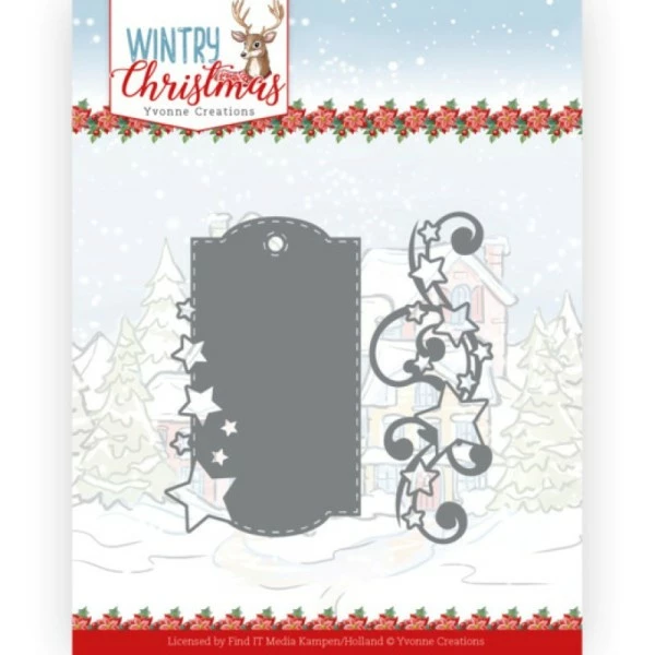 Find It™ Dies - Yvonne Creations - Wintry Christmas - Etiquette étoilée - YCD10249 1 Find It™ Dies - Yvonne Creations - Wintry Christmas - Etiquette étoilée - YCD10249