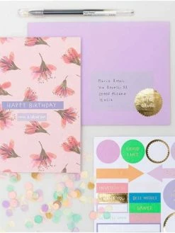 Rico Design DIY Personnaliser Sa Carte Florale - Fleurs De Cerisier