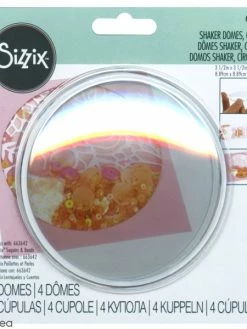 Dômes Shaker Sizzix - Cercles - 8,9 X 8,9 X 1,2 Cm - 4 Pcs
