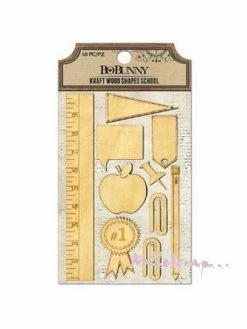 Embellissement Bois - Bo Bunny - 10 Pièces