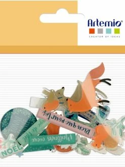 Artemio Embellissements Acrylique - Woodsy Christmas - 22 Pcs