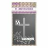 NELLIE S CHOICE Embossing Folder Classeur De Gaufrage 10,5 X 14,8 Cm CROIX FLEUR CONDOLEANCE 019