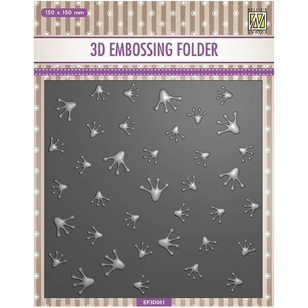 NELLIE S CHOICE Embossing Folder Classeur De Gaufrage 15 X 14,5 Cm PATTES DE GRENOUILLES 061 1 NELLIE S CHOICE Embossing Folder Classeur De Gaufrage 15 X 14,5 Cm PATTES DE GRENOUILLES 061