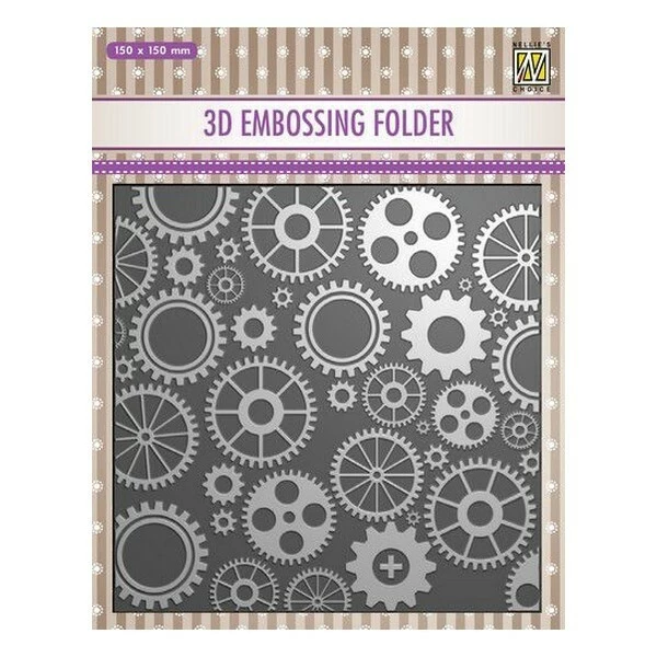 NELLIE S CHOICE Embossing Folder Classeur De Gaufrage 15 X 14,5 Cm ROUAGE 032 1 NELLIE S CHOICE Embossing Folder Classeur De Gaufrage 15 X 14,5 Cm ROUAGE 032