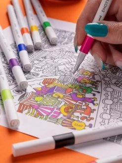 Uni Emott - Feutres D'écriture Et De Dessin Pointe Fine - Couleurs Island - 5 Pcs -V-Zug shop emott feutres decriture et de dessin pointe fine couleurs island 5 pcs p 4