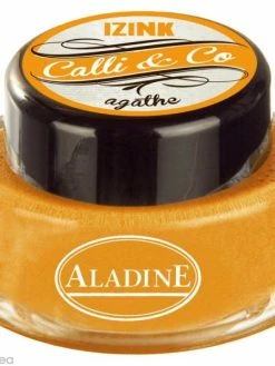 Aladine Encre Calligraphie Jaune Agathe 15 Ml