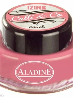 Aladine Encre Calligraphie Rose Corail 15 Ml