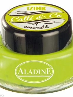 Aladine Encre Calligraphie Vert émeraude 15 Ml