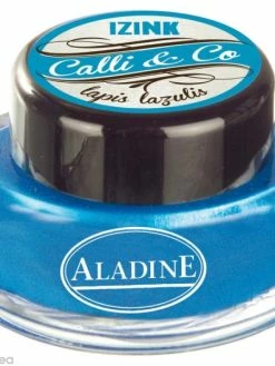 Aladine Encre De Calligraphie Bleu Nacré 15 Ml